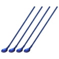thumbnail image 1 of Unique Bargains 4Pack 8.6 'cuillères en Acier Inoxydable Pailles Réutilisables Poignée Cuillère, Bleu, 1 of 5