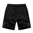 thumbnail image 5 of HAOTAGS 3pc Athletic Shorts for Big Boys (3-14) Lightweight Quick Dry Sport Shorts for Kids Black Size 7/8, 5 of 5