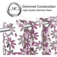 thumbnail image 4 of Alishomtll Modern Purple Flowers Light Filtering Curtains, 52 x 84 in (2 Panels), 4 of 7