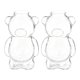 thumbnail image 1 of Taza de agua de 320 ml con forma de oso, taza de vidrio resistente al calor, vidrio de borosilicato alto, botella para café, té y zumo, 1 of 7