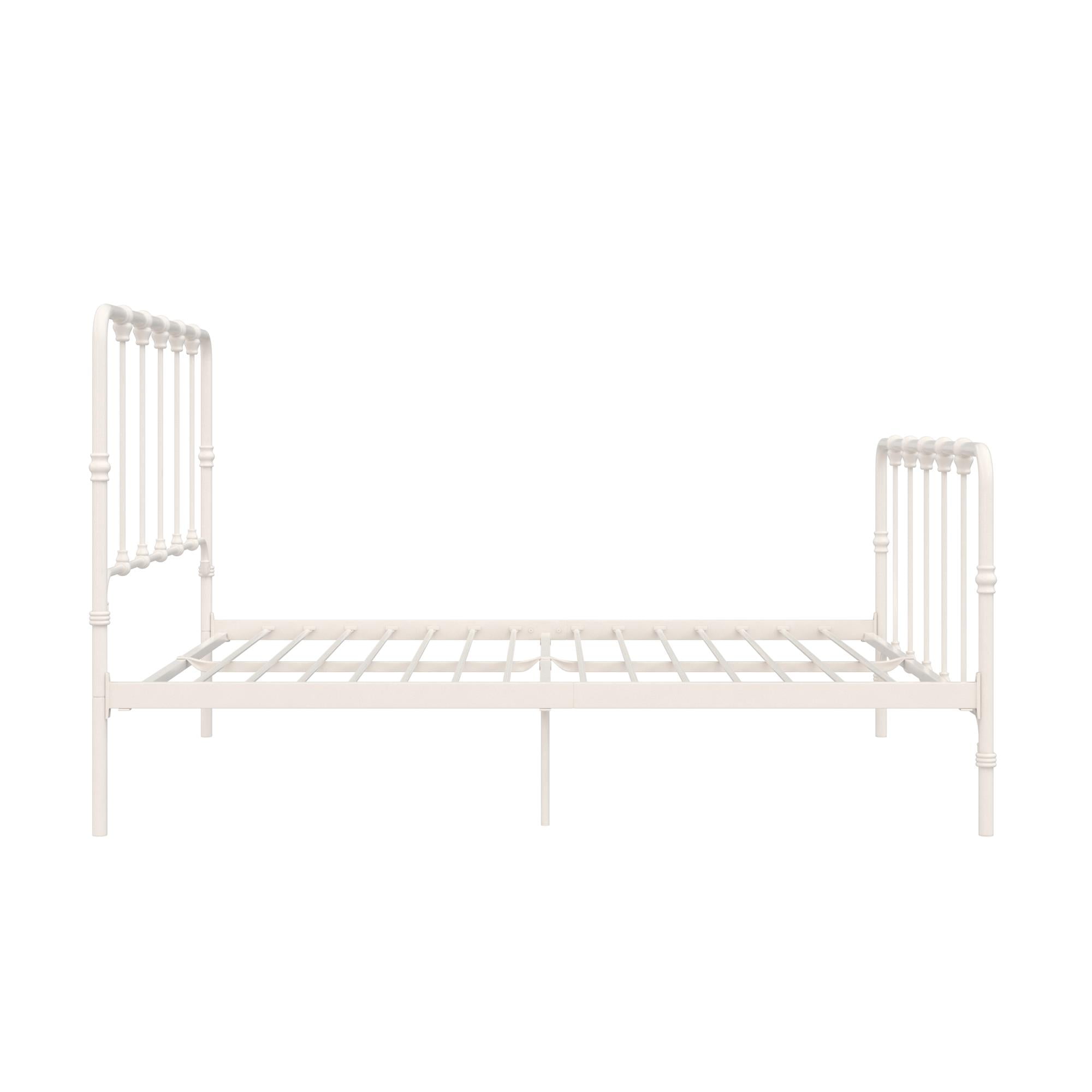 Mainstays Farmhouse Metal Bed, King, Gray