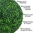 thumbnail image 3 of Visland 2PCS Artificial Plant Topiary Ball Faux Boxwood Decorative Balls for Backyard, Balcony,Garden, Wedding and Home Decor, 3 of 5