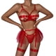 thumbnail image 1 of Gibobby Ropa interior mujer sexy Camisola de lencería para mujer, con corte de red entrecruzado, sin mangas, sexy, vestido de peluche(RD2, G), 1 of 5