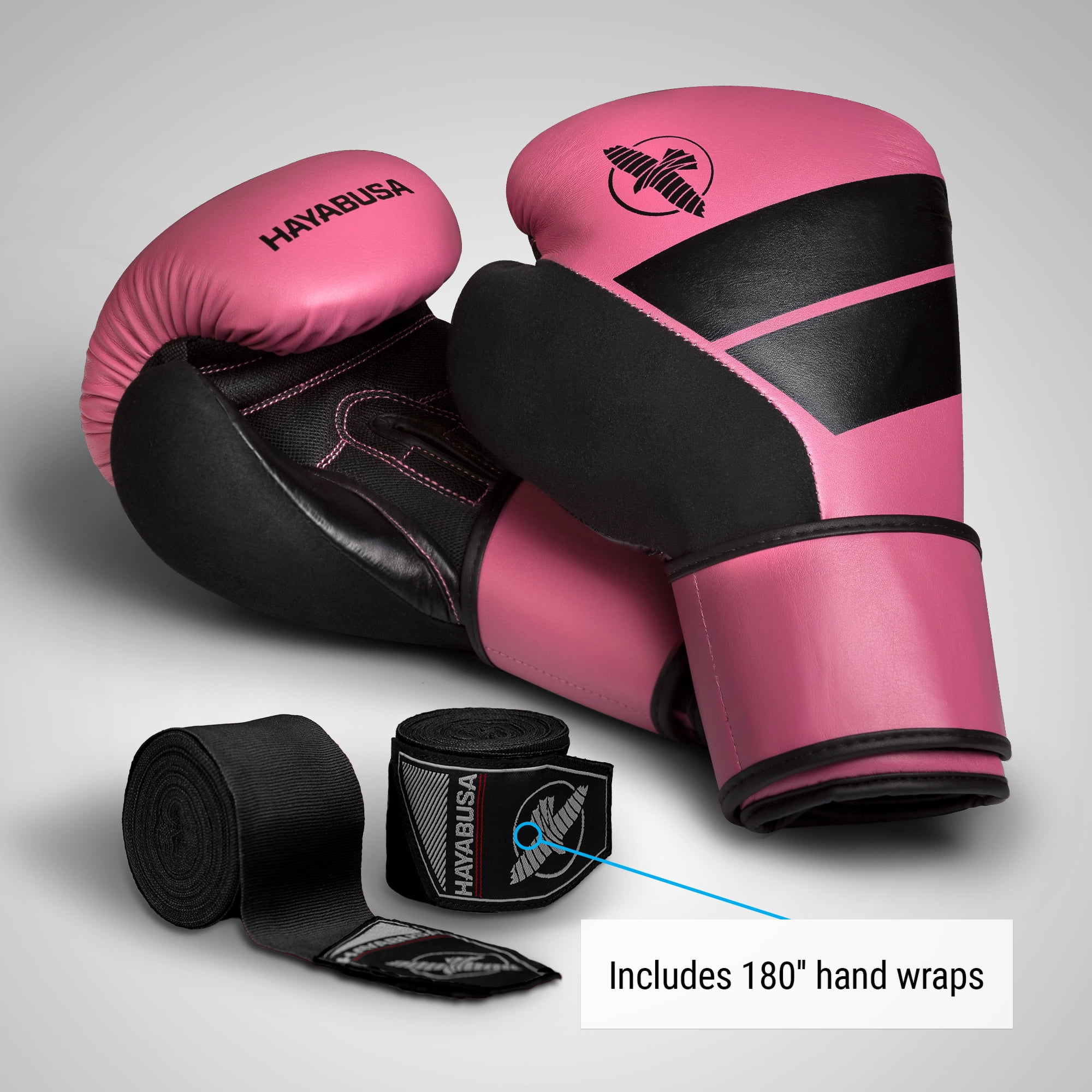 Medium Boxing Gloves with Hand Wraps