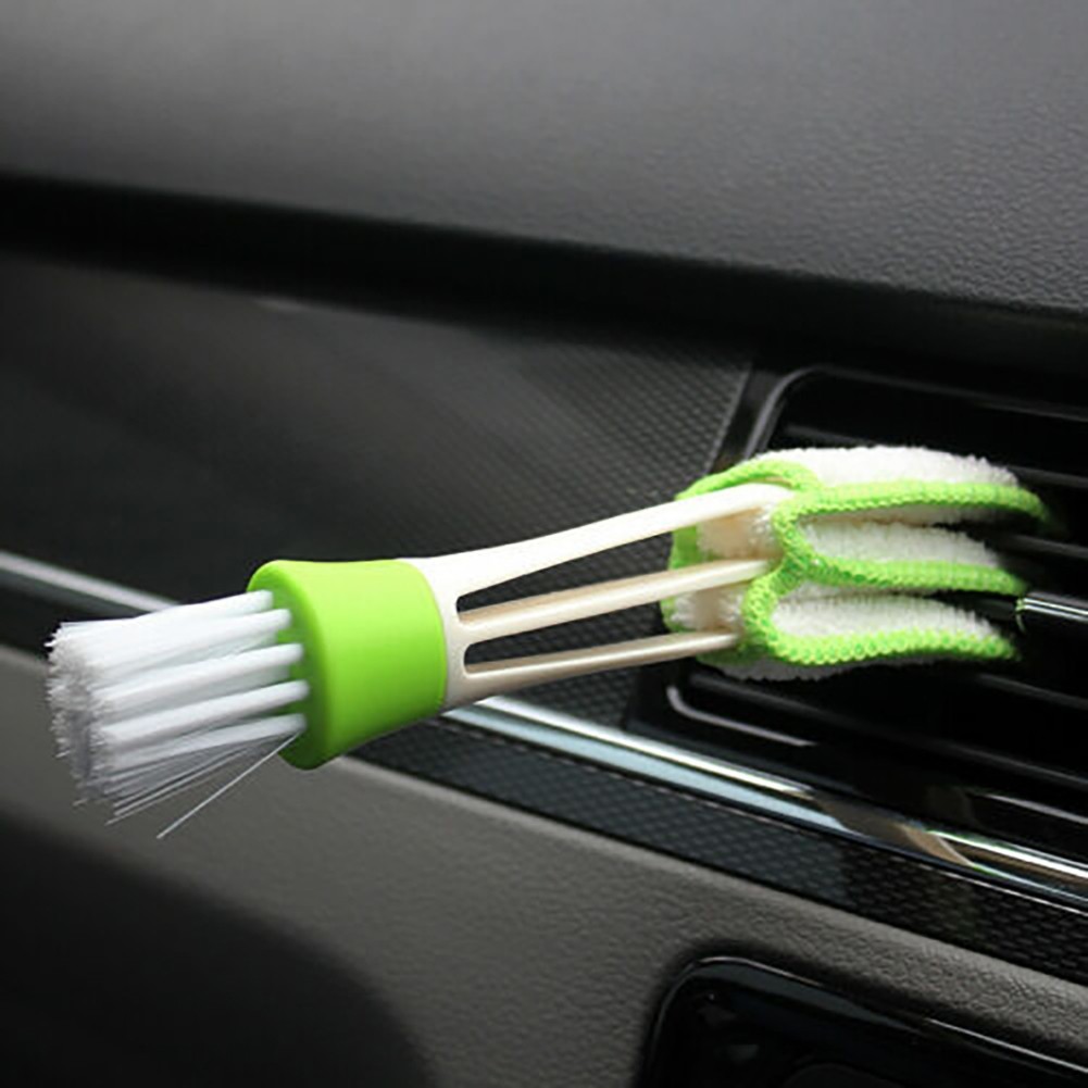 1X Car Cleaning Accessories Auto Air Conditioner Vent Blinds Brush Cloth  Cleaner