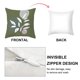 thumbnail image 3 of Juego de 4 fundas de almohada con estampado de flores de 18 x 18 pulgadas, diseño geométrico abstracto nórdico verde, decoración para cama, sofá y sala de estar, 3 of 6