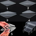 thumbnail image 4 of Risers Para Contadores, s Soportes En Forma De U Conjunto De 3 Claros Zulema Soporte de elevadores de pantalla acrílica, 4 of 7