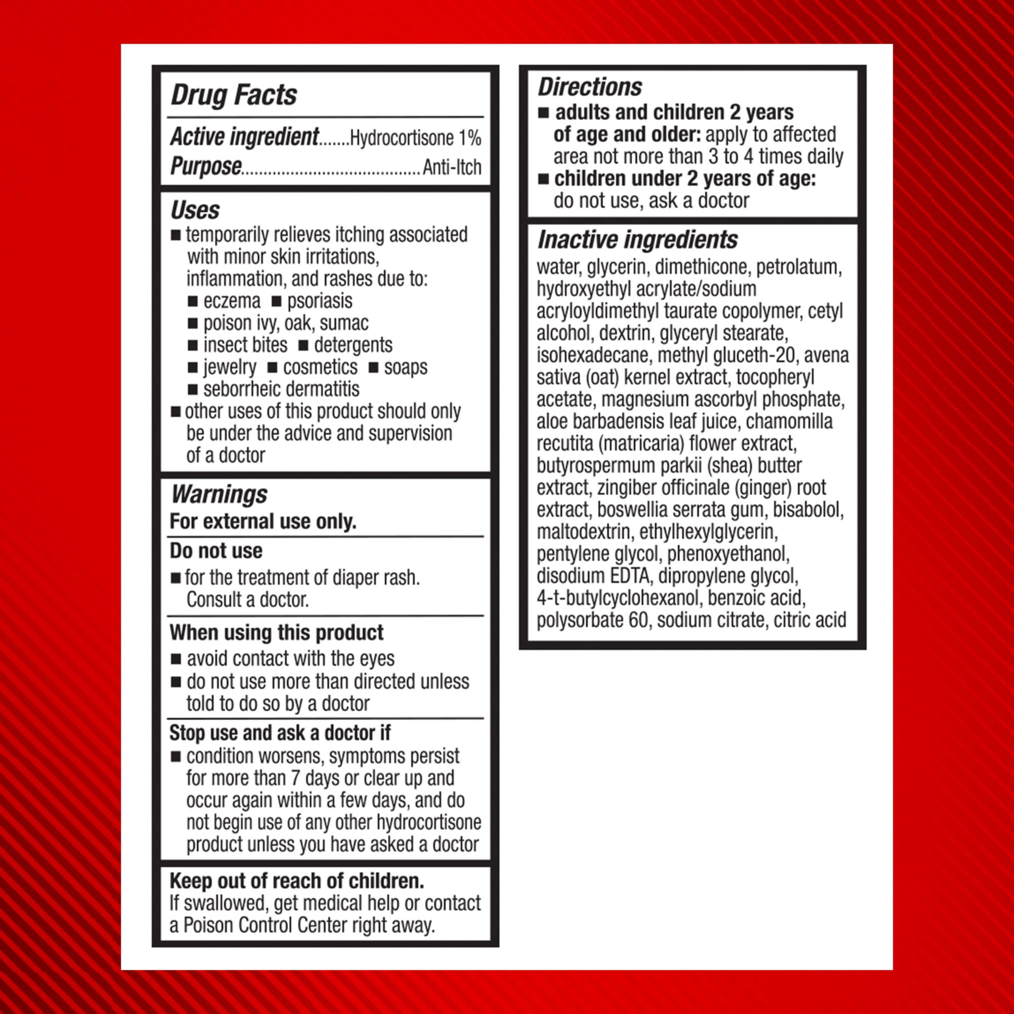 (3 pack) Cortizone-10 Maximum Strength Sensitive Skin Itch Relief Cream, 1% Hydrocortisone, Fast-Acting, Anti-Itch Cream for Bug Bites, Rash, Eczema, Psoriasis, Poison Ivy, Oak, Sumac & More, 2 oz