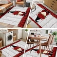 thumbnail image 5 of 2.7'x5' Area Rugs, Red Valentine's Day Indoor Outdoor Area Rug for Living Room Bedroom, Roses Gnomes Love Heart Plaid Vintage Washable Bathroom Rugs Kitchen Floor Carpet Mats Home Decor Aesthetic, 5 of 8