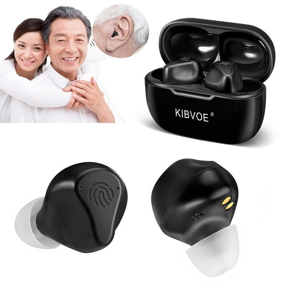 KIBVOE Personal Sound Amplifiers for Ears with Noise Reduction, 8 Channel In-Ear Amplifier Suitable for Adults & Sound Amplifier