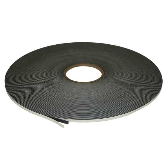 JVCC Low-Density PVC Foam Tape [Single-Sided, Closed Cell] (SCF-01): 3/8 in. x 50 yds. x 1/16 in. thick (Black)