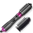 thumbnail image 2 of Yiliangx 3-in-1 Hot Air Styler and Rotating Hair Dryer, Hair Dryer and Blow Dryer Brush in One, 2 Interchangeable Brushes for Dry and Wet Hair, Auto-Rotating Curling Hot Hair Brush (Purple), 2 of 13