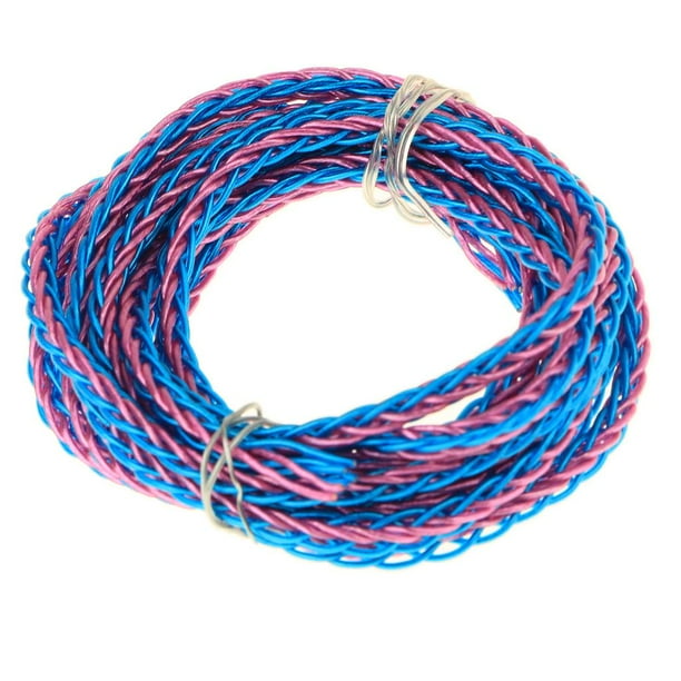Actualice La Línea De Auriculares 7N Un Cristal Cobre Plateado Chapado En Oro Alambre Semiacabado Accesorios De Bricolaje Cable de sonido Azul y morado CUTICAT Cable de actualización de DIY OCC
