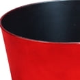 thumbnail image 2 of 12" Red Recycled Plastic Indoor Outdoor Round Pot Planter, 2 of 4