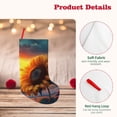 thumbnail image 4 of Sikiie Sunset Coast Sunflower Christmas Stockings,18 Inches Christmas Stockings Xmas Hanging Stockings for Family Christmas Decorations & Gifts, 4 of 7
