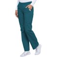 thumbnail image 7 of Cherokee Flexibles Women Scrubs Pant, Mid Rise Knit Waist Pull-On, Plus Size, 2085, 4XL, Caribbean, 7 of 7