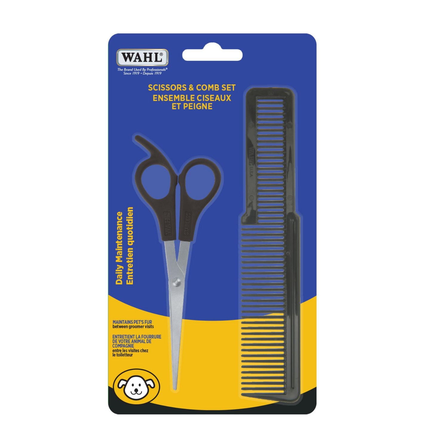 Wahl Dog Scissors and Comb Set, For regular maintenance