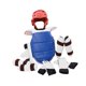 thumbnail image 5 of 7 Uds Karate Sparring Gear Taekwondo almohadilla para el pecho Protector para pie casco de boxeo Rojo S, 5 of 8
