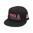 thumbnail image 2 of USA Flag Embroidered Flat Brim Baseball Cap, Unisex Hip‑Hop Snapback Sun Hat For Street Dancing Casual Wear, 2 of 8