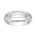 thumbnail image 5 of 14K White Gold Ring Band Wedding Diamond Round 9-Stone Channel , Size 9, 5 of 7
