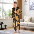 thumbnail image 4 of Fried Chicken Wings Adult Onesie Pajamas Slim Fit Christmas One Piece Suit Pjs for Women and Men Hooded Zipper, 4 of 7