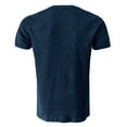 thumbnail image 4 of Inleife Mens Shirts Plus Size Men Casual Solid Fashion Pullover Round Neck Short Sleeve T Shirt Blouse, 4 of 4