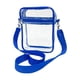 thumbnail image 1 of Bolso de hombro transparente Bolso de hombro transparente Bolso de hombro con bolsillo adicional azul grande, 1 of 9
