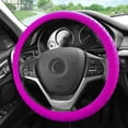 thumbnail image 4 of FH Group Soft Silicone Steering Wheel Cover with Textured Pattern and Anti-Slip Grip Design, UV-Resistant, Easy Installation, Durable, Waterproof & Odorless, Universal Fits 14.5" - 15.5" - Purple, 4 of 4