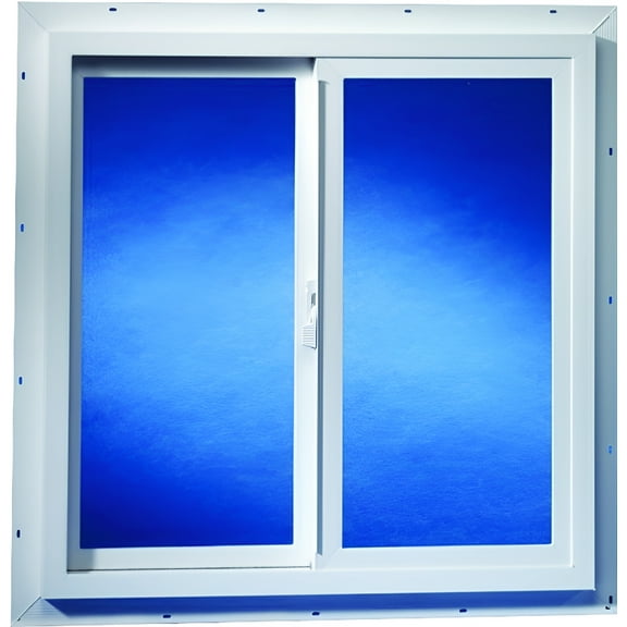 Duo Corp 2020TMUT Double Slider Utility Window, 2 X 2 ft, Solid Vinyl