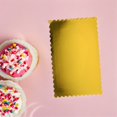 thumbnail image 4 of OULII Golden Cake Base Board for Baking with Unique Wave Edge Design 10x14 Inch Corrugated Paper, 4 of 7