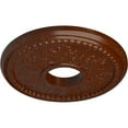 thumbnail image 3 of Ekena Millwork 13 7/8"OD x 3 3/4"ID x 1 1/4"P Tirana Ceiling Medallion (Fits Canopies up to 4 3/4"), Hand-Painted Burnished Mahogany Crackle, 3 of 6