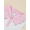 thumbnail image 5 of Bagilaanoe 2Pcs Toddler Kids Girls Summer Outfits Patchwork Lapel Buttons Sleeveless Tank Tops + Pleated Skirt Set for 2-7 Years, 5 of 8