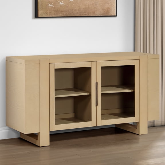 Steve Silver Reid Sand 60 inch Width Sideboard with 2 Shelves