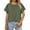 Army Green, variant on Weikingp Basic Tees For Women Womens Summer Tops Batwing Sleeve Oversized Solid Color T Shirt Women's Crew Neck Top Tshirts Shirts For Women Green L