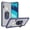 Clear+Blue, variant on GSA Bumper Case w/Magnetic Ring for Motorola Moto G Fast - Clear/Red