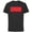 Black, variant on Logo Red and White Negative Space - Short Sleeve Cotton T-Shirt for Adults - Customized-White