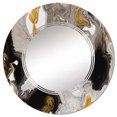 thumbnail image 3 of DESIGN ART Designart 'Gold And Black Marble Waves I' Printed Modern Wall Mirror 24in.x36in., 3 of 5