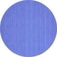 thumbnail image 1 of Ahgly Company Indoor Round Abstract Blue Contemporary Area Rugs, 6' Round, 1 of 4