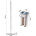 thumbnail image 2 of Foldable Mop & Bucket Set with 4 Squeegee Pads for Wood, Laminate, Tile & Stone Floors Multi-Floor Cleaning System, 2 of 7