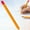 Orange, variant on Ergonomic Silicone Stylus Pen Grip - Color-Block Non-Slip Sleeve Silicone Case For Apple Pencil