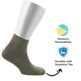 thumbnail image 4 of Cosyfeel® Women Loose Diabetic Socks | 4-Pair Neuropathy Ankle Socks for Ladies | Super Soft Eco-Friendly Thin Bamboo Material | Durable with Seamless Toe and Non-Binding Top | 4 Seasons, 4 of 7