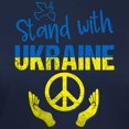 thumbnail image 3 of CafePress - Support Ukraine I Stand With Ukraine P T Shirt - Women's Traditional Fit Dark T-Shirt, 3 of 4