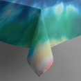 thumbnail image 3 of Colorful Rainbow Tie Dye Spiral Pattern Rectangle Tablecloth 60"x84",Waterproof Polyester Rectangle Table Cloth, Wipeable Spillproof Polyester Tablecloth for Dining, Camping, Indoor and Outdoor, 3 of 5