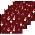 thumbnail image 2 of SKYSONIC Christmas Gnome Cotton Washcloths Set of 4, Highly Absorbent Soft Fingertip Towel for Bathroom, Gym, Hotel and Spa, 12 x 12 Inch, 2 of 7