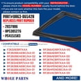 thumbnail image 3 of Whole Parts Refrigerator French Door Seal Gasket (Black) Part# DA63-06542B - Replacement & Compatible with Some Samsung Refrigerators, 3 of 7