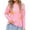 1Pink, variant on PuLe Sweaters for Women Knit Crewneck Long Sleeve Sweaters for Women Trendy Loose Fitting Flower Pullover Tops Cute Warm Soft Jumper Tops