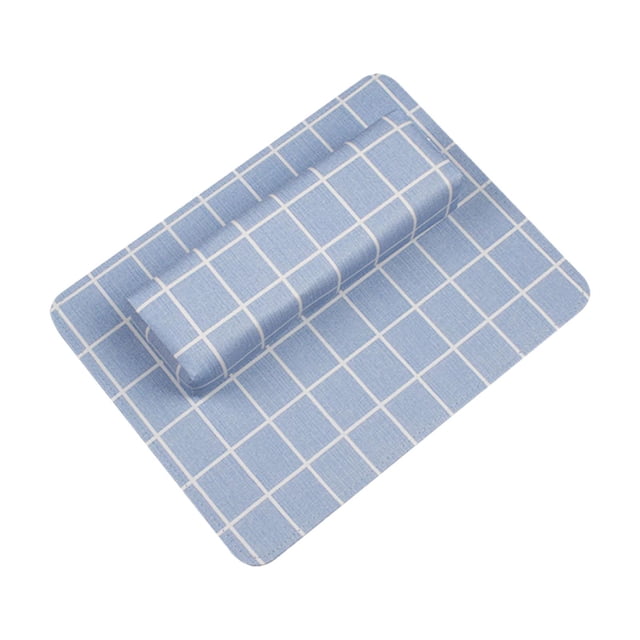 Herramienta de arte de uñas de manicura a mano con almohadilla de arte portátil accesorios de arte de uñas no slip almohada manual para uñas acrílicas Azul