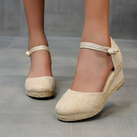 

Fashion Women s Casual Shoes Breathable Slip-On Outdoor Leisure Wedges Sandals