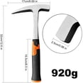 thumbnail image 3 of Martillo Pico de Roca glorousamc 880 g Mango con Reducción de Impacto, 3 of 8