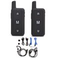 thumbnail image 1 of par de Mini Walkie Talkies Radio bidireccional portátil de largo alcance para centro comercial Hotel RestaurantV109, 1 of 5